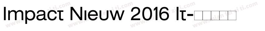 Impact Nieuw 2016 It字体转换